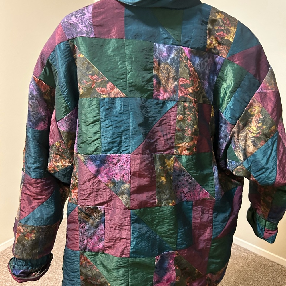 Braetan Multicolor Patchwork Puffer Jacket - image 2